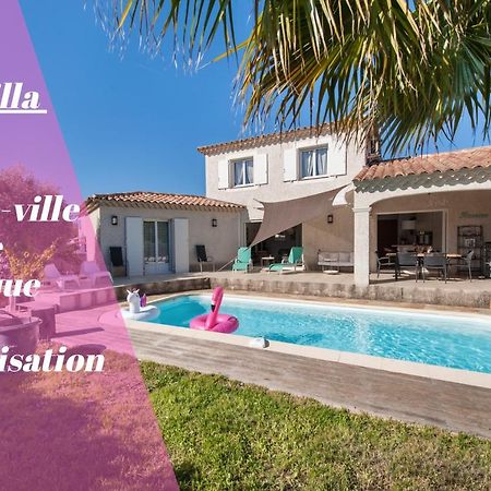 Villa Deidiere 6Pers/Piscine/Petanque/Clim Saint-Cyr-sur-Mer Buitenkant foto